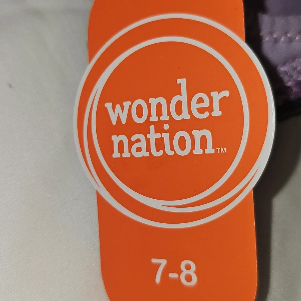 Wonder Nation Toddler Girls Size 7/8 Purple Water Shoe New
